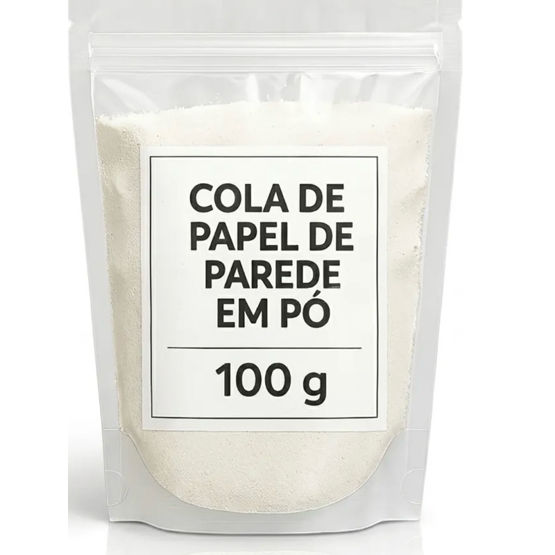 Cola Para Papel De Parede Em Pó Cmc 100g Aplica Até 8 Rolos