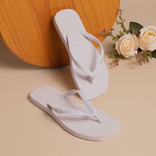 Chinelo Feminino Confortável Macio Leve Bico Quadrado para Dia a Dia