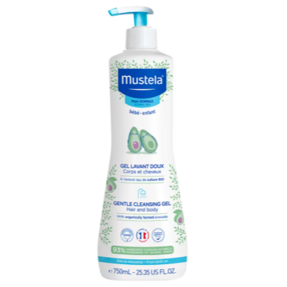 Gel Lavante Suave Mustela 750ml - Fórmula Vegana e Biodegradável
