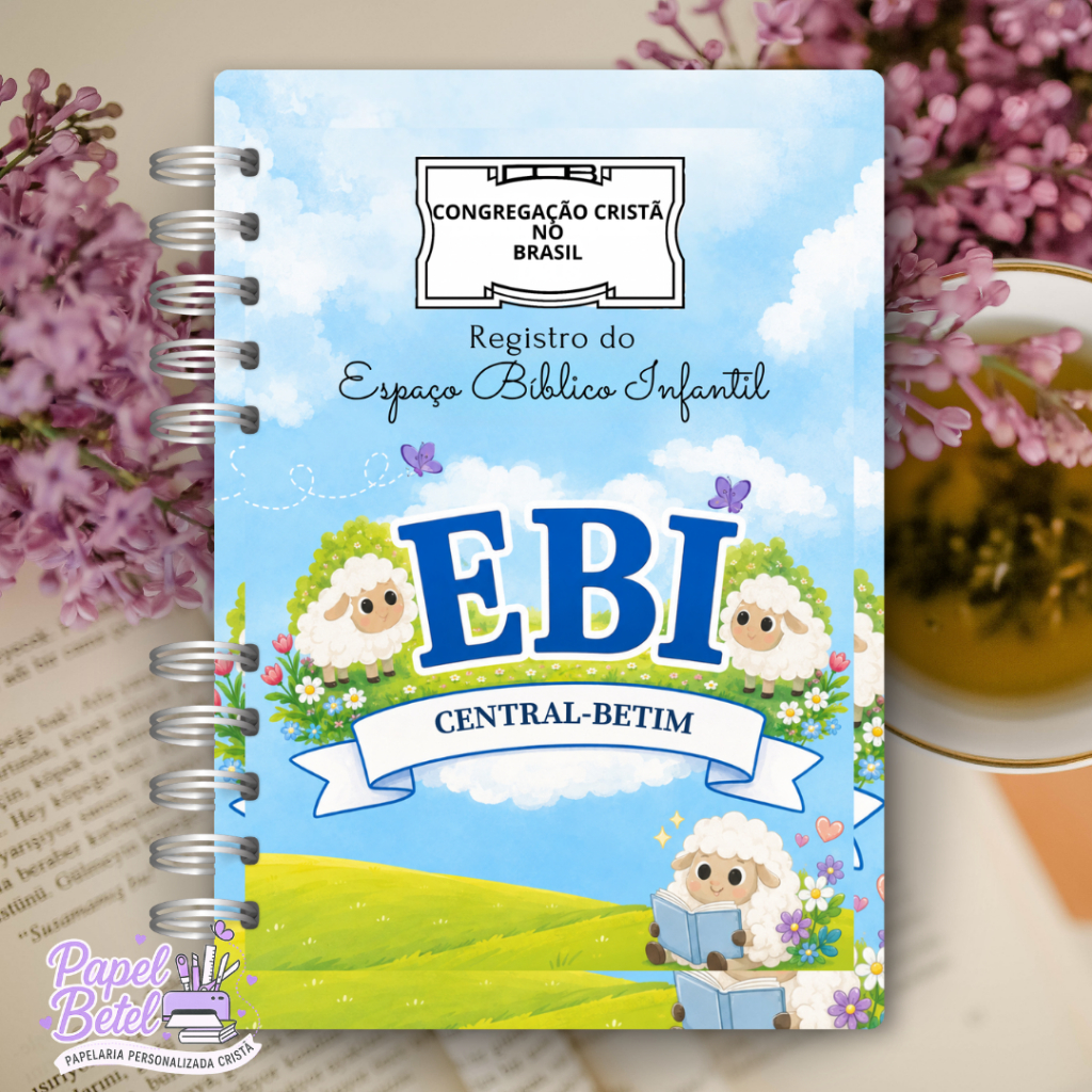 CADERNO DE REGISTRO EBI CCB A6 – ESPAÇO BÍBLICO INFANTIL CCB | CONTAGEM EBI — imagem 2 de 2