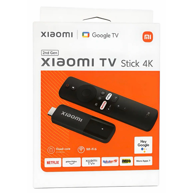 Xiaomi TV Stick 4K 2ª Geração Google TV Controle por Voz