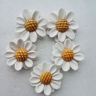 10 Apliques de Flores de Biscuit K 549 Arte Papelaria