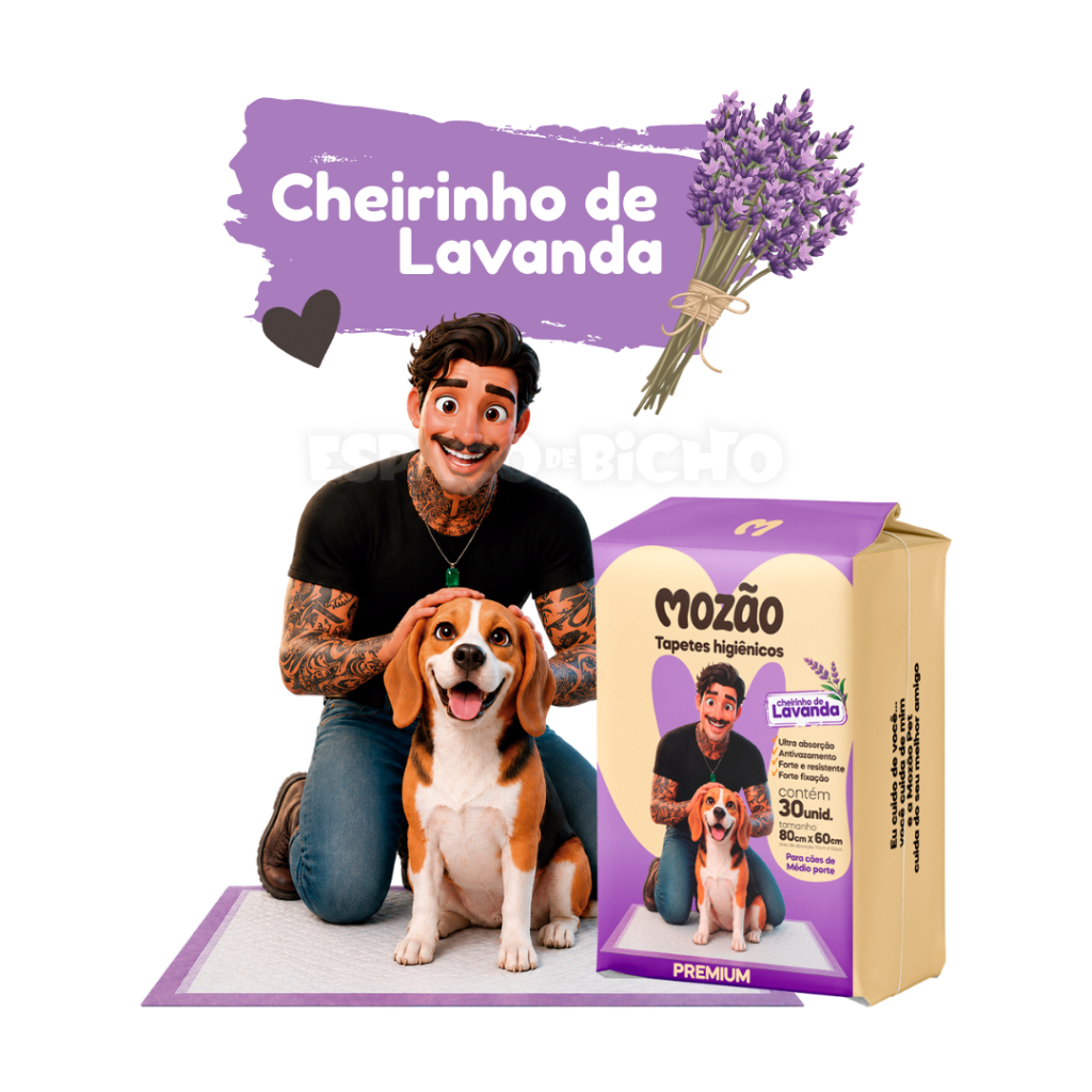 Tapete Higiênico Mozão Aroma Lavanda 80x60cm 30 Unidades · foto 2