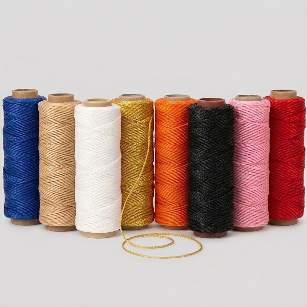 Cordone Cordão Linha Barbante Fio Encerado - 1mm - C/100 metros - P/ Pulseiras | Artesanato e Costura