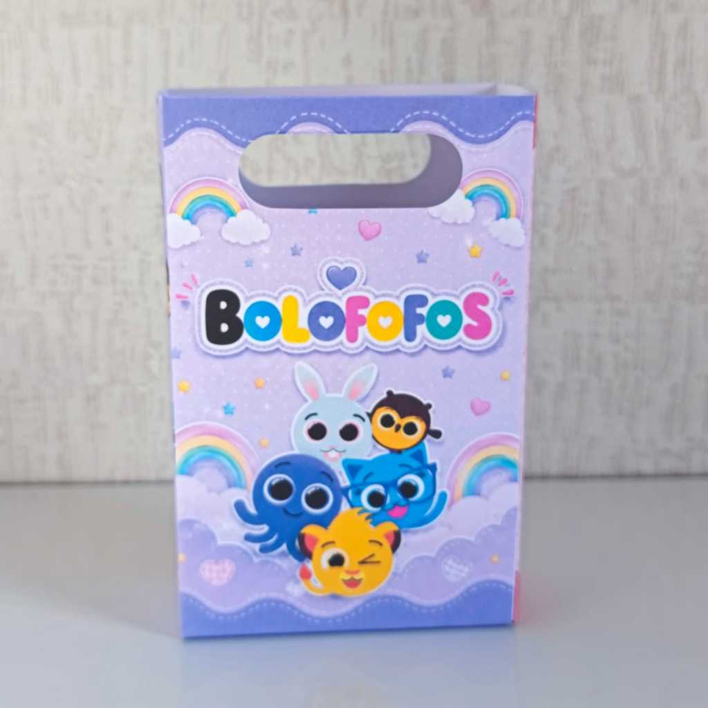 PEGUE E MONTE Sacolinhas Personalizadas Bolofofos Menina ou (QUALQUER TEMA) Lembrancinhas/Kit Festa/Aniversário/Sacolas