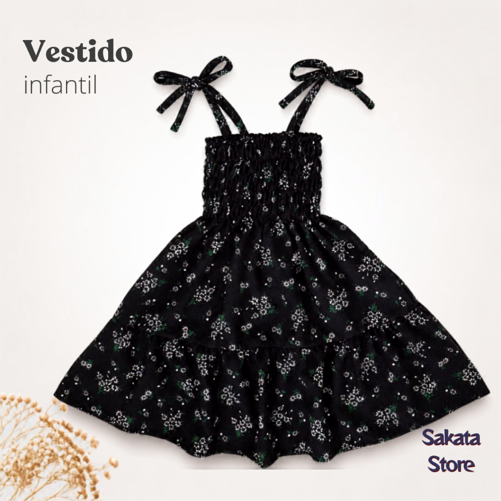 Vestido Infantil Alcinha Verão Fresquinho DIVERSAS ESTAMPAS