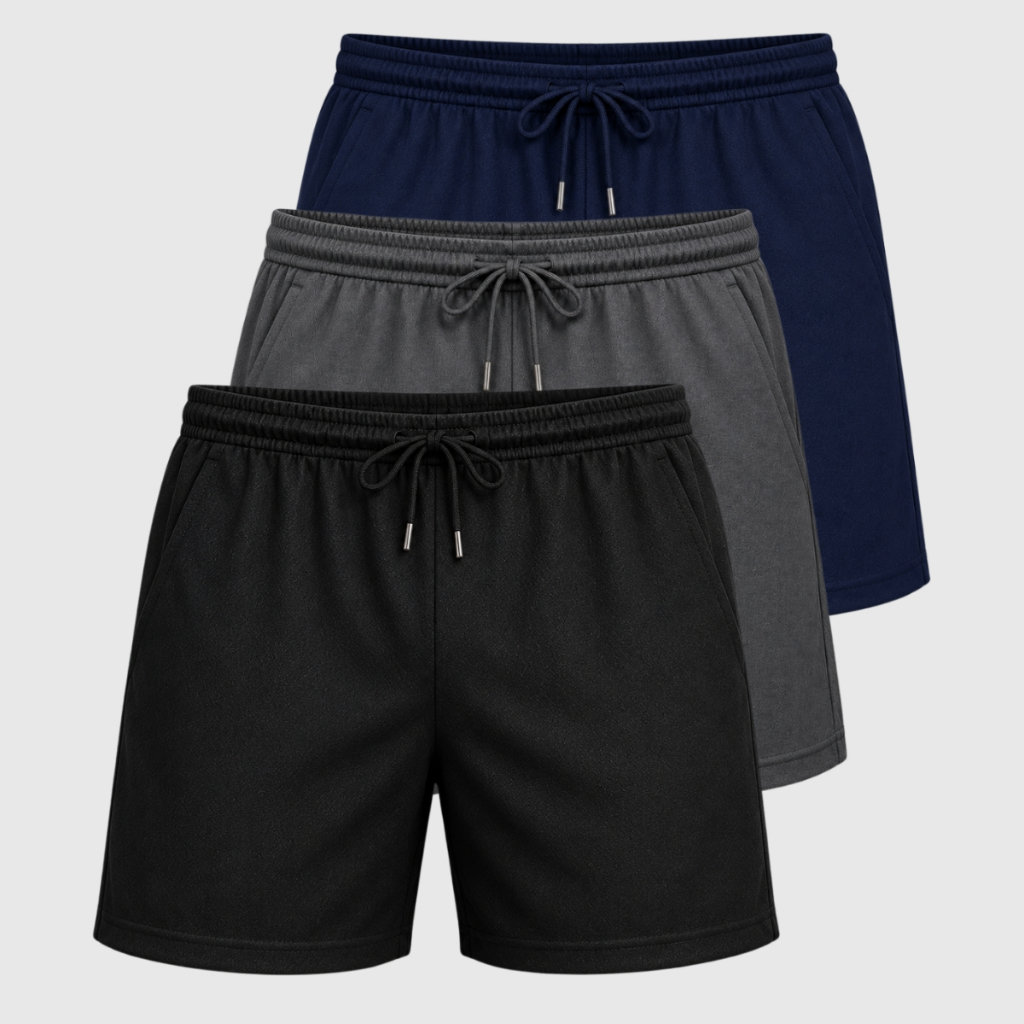 Short Masculino Academia Básico Liso Tactel C/ Elastano Bermuda Masculina Com Bolso Fafenix