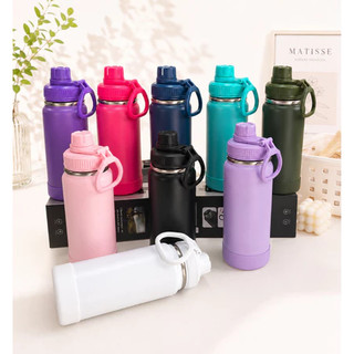 Garrafa Térmica Com Alça Academia com a base de silicone 350ml/600ml/800ml