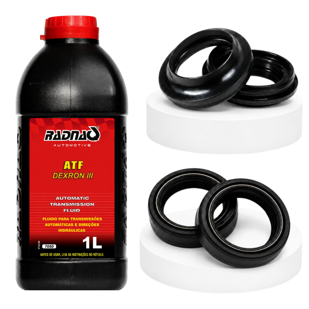 Retentor Bengala + Guarda Pó + Óleo Atf Cb250f Twister 16/22 Cb500 98/05