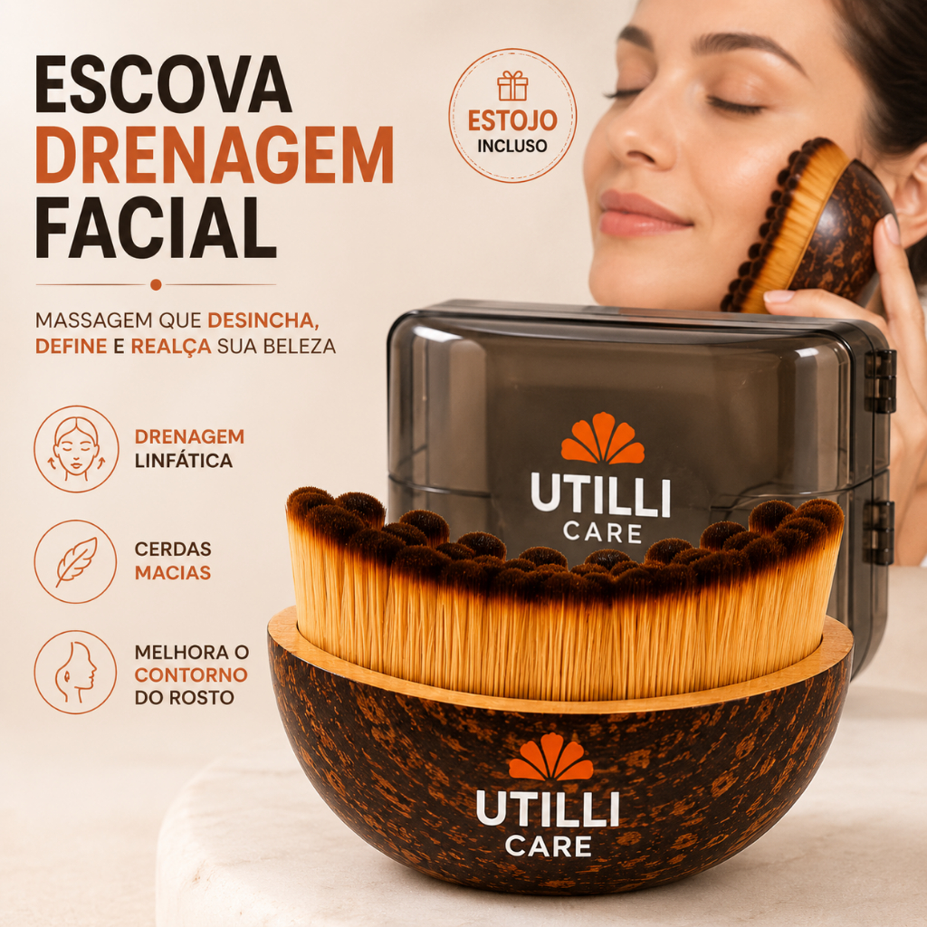 Escova De Massagem Facial De Drenagem Linfática de Rosto , Ferramenta Macia Para Contorno E Mandíbula