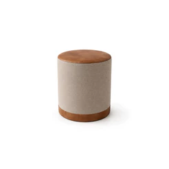 Puff Royal Linho Luxo – Banco Decorativo - Envio Imediato