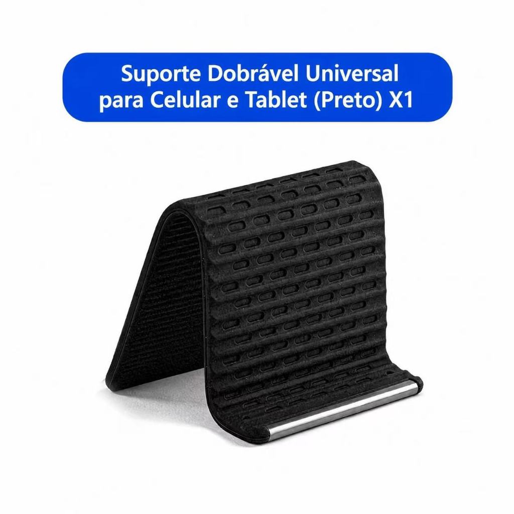 Suporte Dobrável Flexível para Celular Tablet Notebook Portátil Universal Antiderrapante Apoio de Mesa