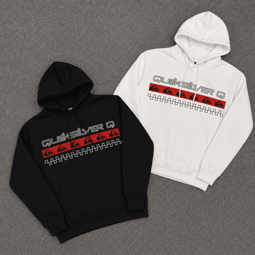 Moletom Masculino Canguru Estampado Quiksilver Lançamento 2026 Quentinho Para Inverno