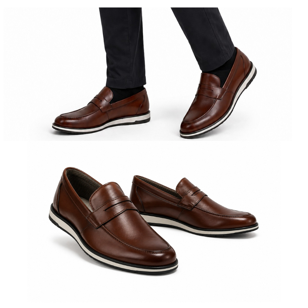 kit sapato mocassim masculino confortável e elegante uso casual