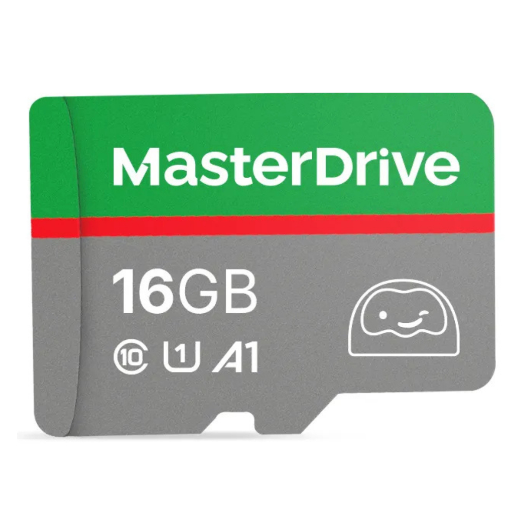 Cartão de Memória MicroSD 16GB MasterDrive Classe 10 A1 com Adaptador SD Original