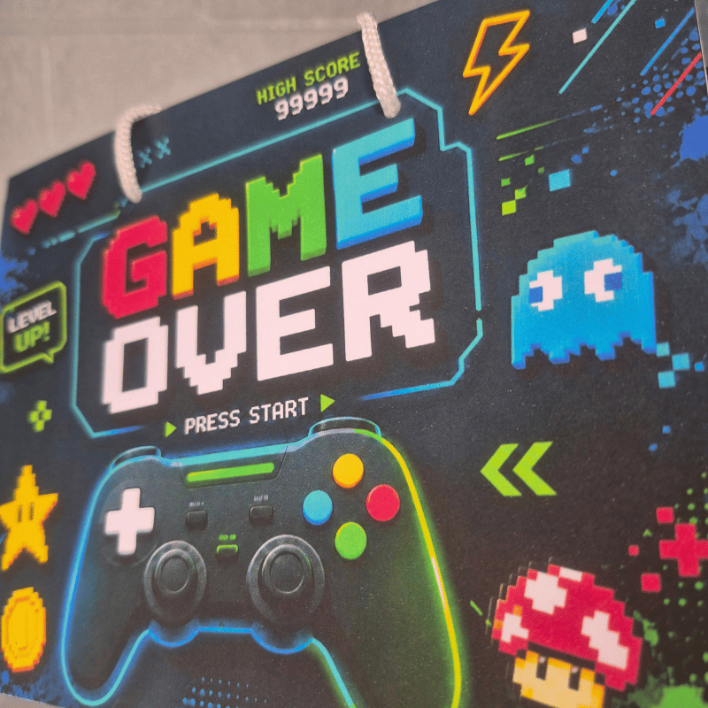 Sacolinha Preta Video Game | Sacolinha Festa Video game, gamer- Pegue-e-monte — imagem 2 de 2
