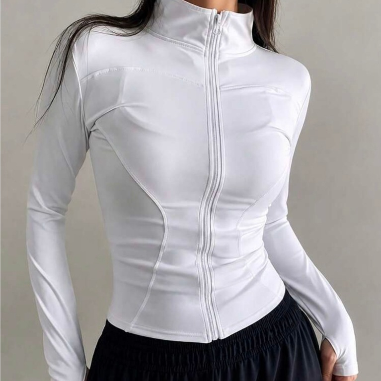 Jaqueta Fitness Feminina Esportiva De Academia Manga longa Moda Gringa