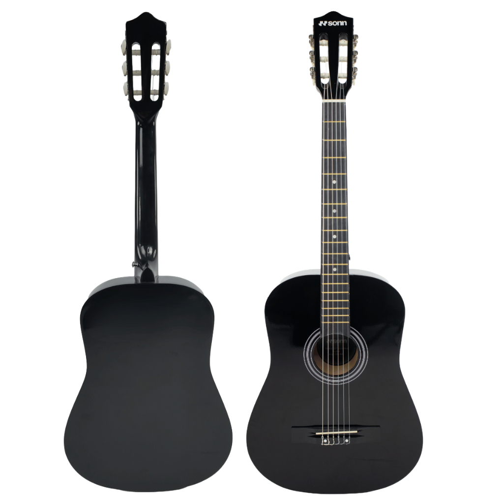 Violão Acústico 38" 6 cordas Nylon Sonn SNG-38C-BK com ajuste de Tensor e Tarraxas Cromadas violão estudante iniciante