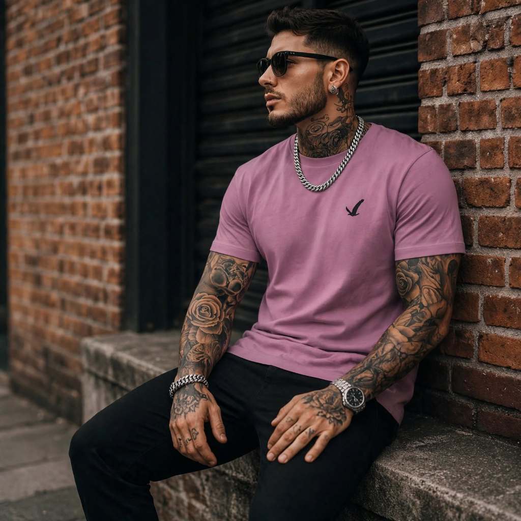 Camiseta Masculina de Aguia Camisa 100% Algodao tendencia basica Unissex Trabalho Respiravel Confortável GTA