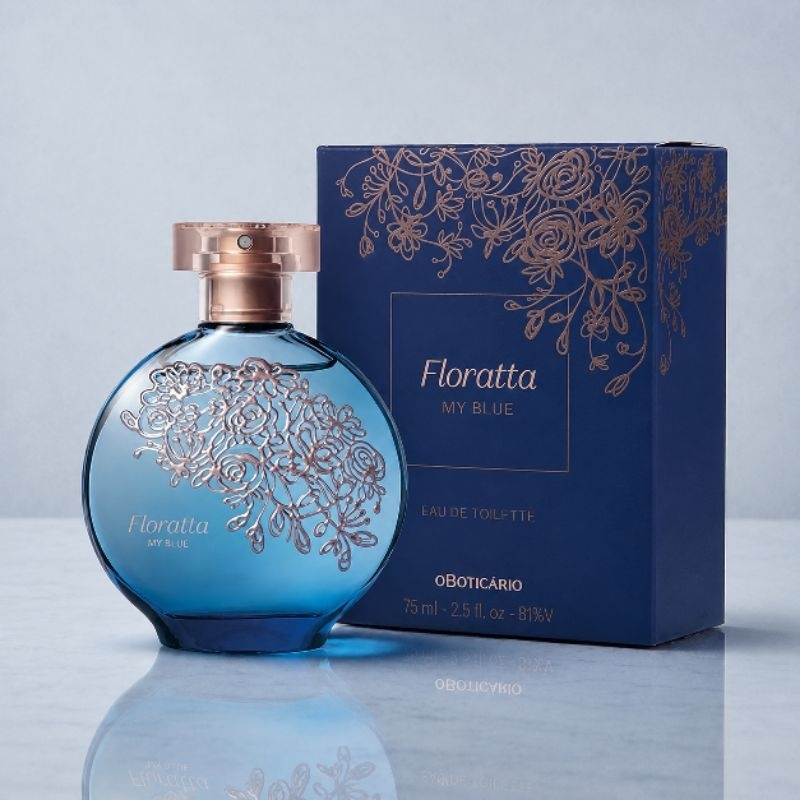 Frasco de 75 ml da colônia Floratta My Blue de O Boticário