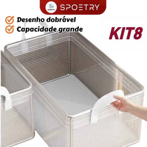 Caixas Organizador De Guarda Roupa Dobrável  De Armazenamento Dobrável Para Roupas E Calças Grande Dura Qualidade