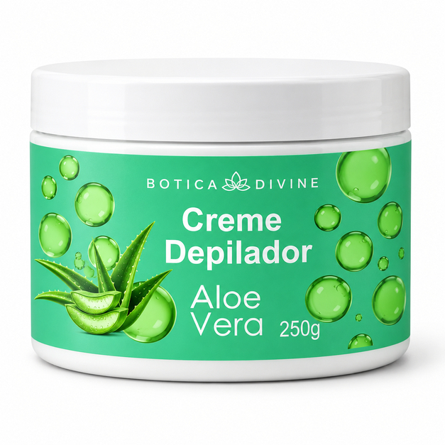 Creme Depilatório Botica Amelia com Aloe Vera 250g: Depilação Rápida e Indolor