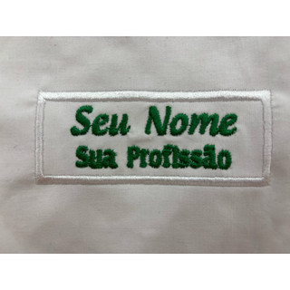 patch  bordado  com termocolante nome e profissão
