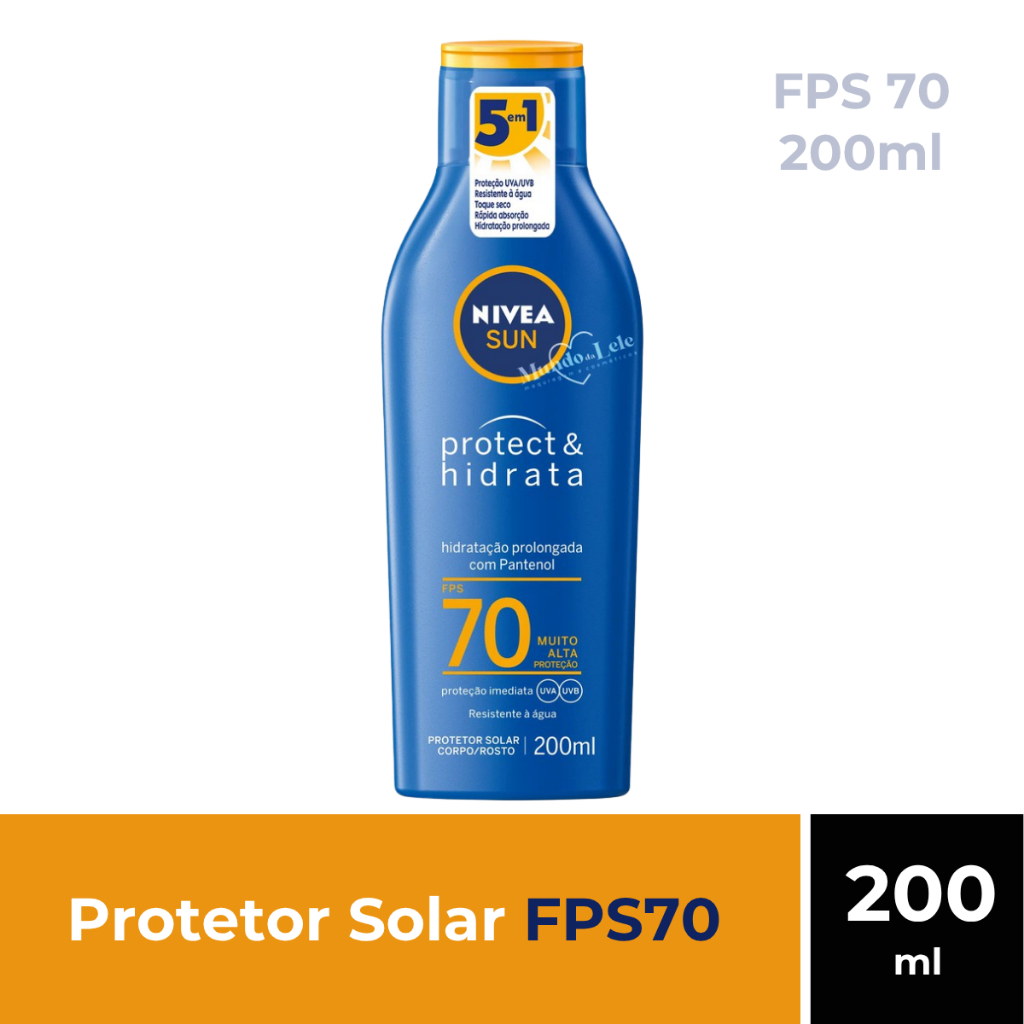 Protetor Solar Nivea Sun Protect & Hidrata Fps70 200ml