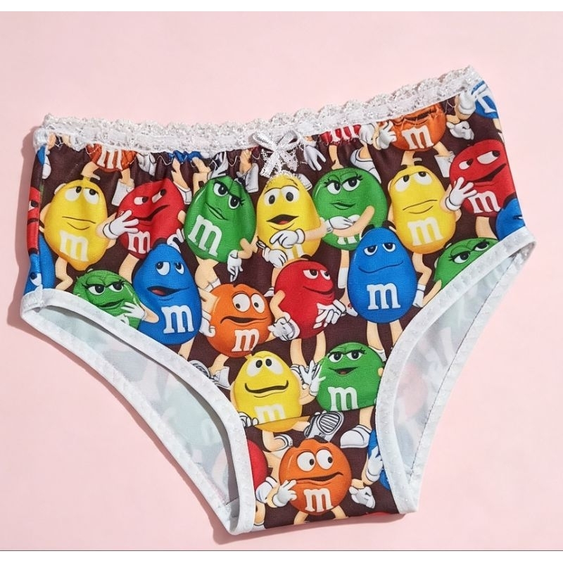 Kit 5 Calcinhas Infantil Juvenil forro 100% algodão Sortidas não aperta cobre bumbum