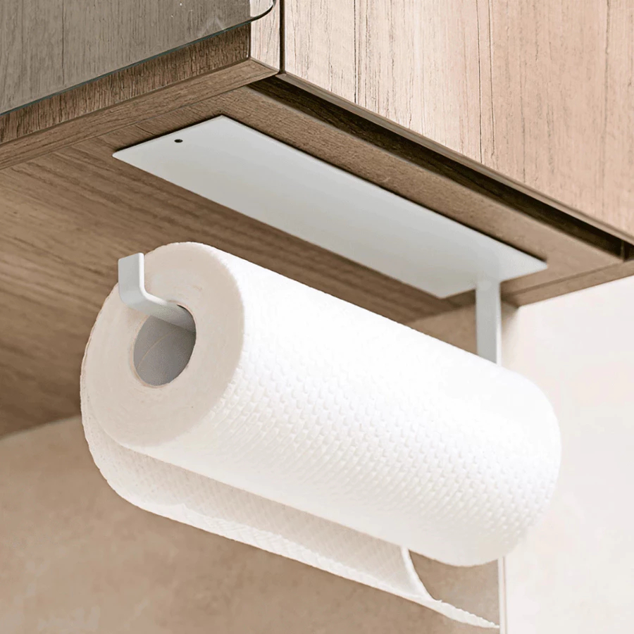 Porta Papel Toalha Suporte Metal Rolo Cozinha Adesivo Fita OIVIDA Original