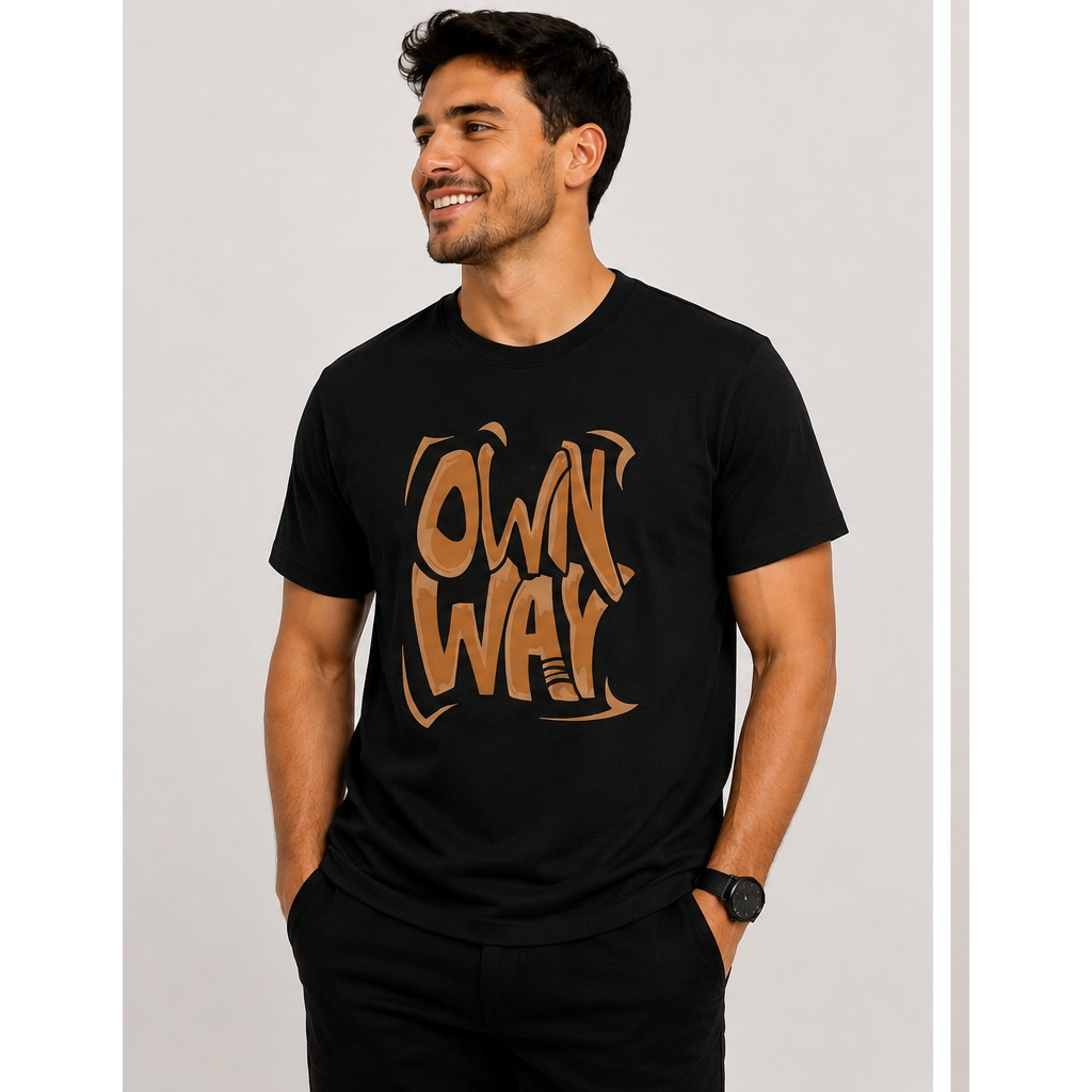 Camiseta Masculina Juvenil  Estampada Manga Curta Casual Moda Jovem Dia a Dia  Gola Redonda Algodão