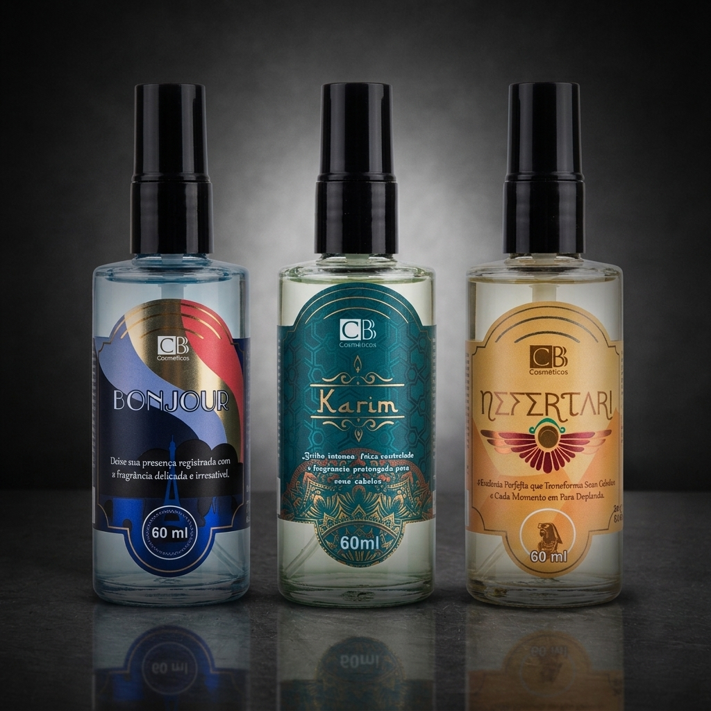 Perfume Capilar CBB 60ml  - Fragrância Duradoura + Brilho - Hair Splash - Perfume para cabelo