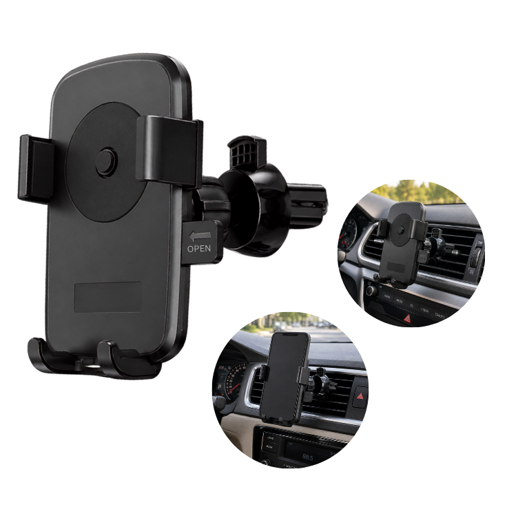 Suporte Carro Veicular Para Celular 360 ° Giratório Universal Multifuncional Seguro Ventilacao Ar