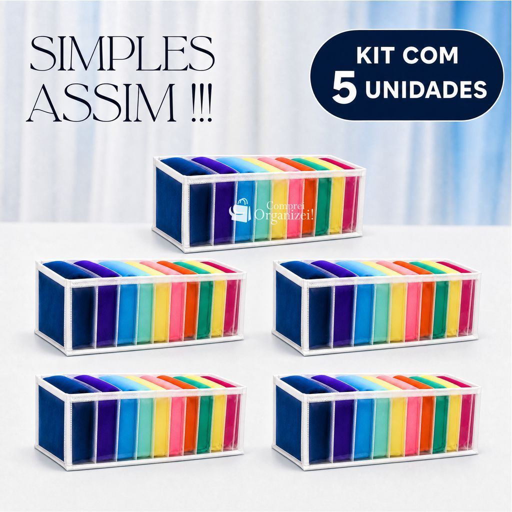 Kit 05 Colmeias Organizadora Para Meias/ Cuecas /  Colmeia Organizadora / Organizador de Roupas