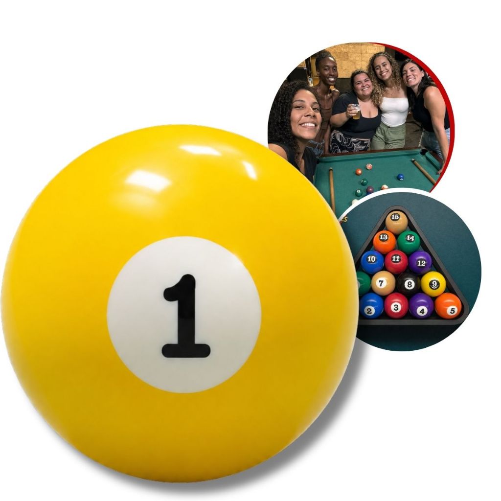 BOLA DE BILHAR 50MM NUMERADA AVULSA | SINUCA / SNOOKER | ALTA QUALIDADE COLORIDAS