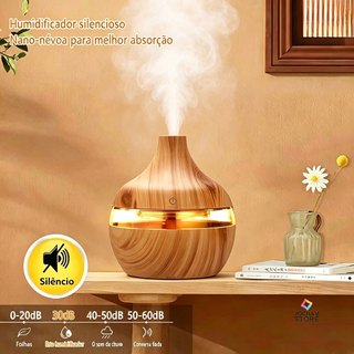 Umidificador De Ar 8H Portátil Aromatizador De Quarto LED Difusor De Ambiente Automático Purificador De Ar Umidificador