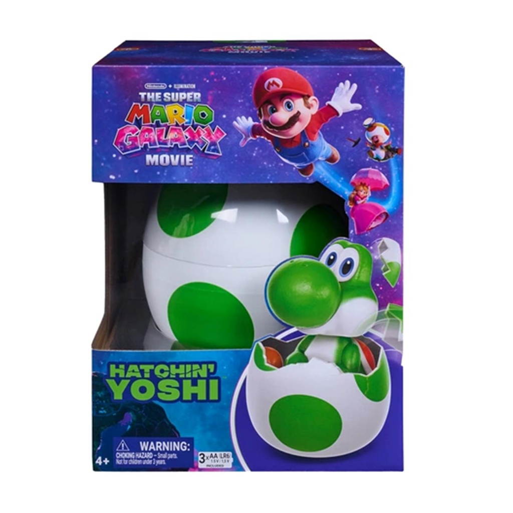 Boneco Interativo Yoshi Ovo Chocando Super Mário Galaxy Com Luz e Sons - Sunny Brinquedos