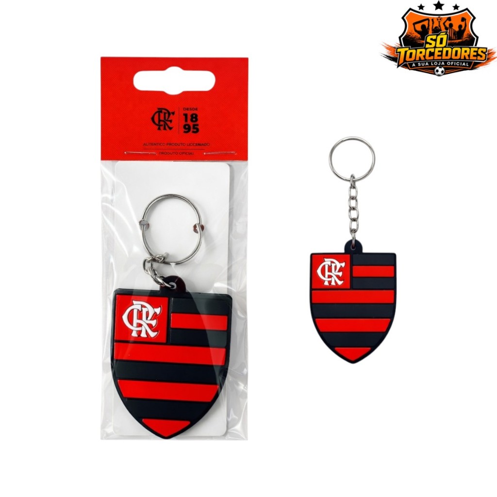 CHAVEIRO DE BORRACHA ESCUDO ORIGINAL /OFICIAL - Flamengo