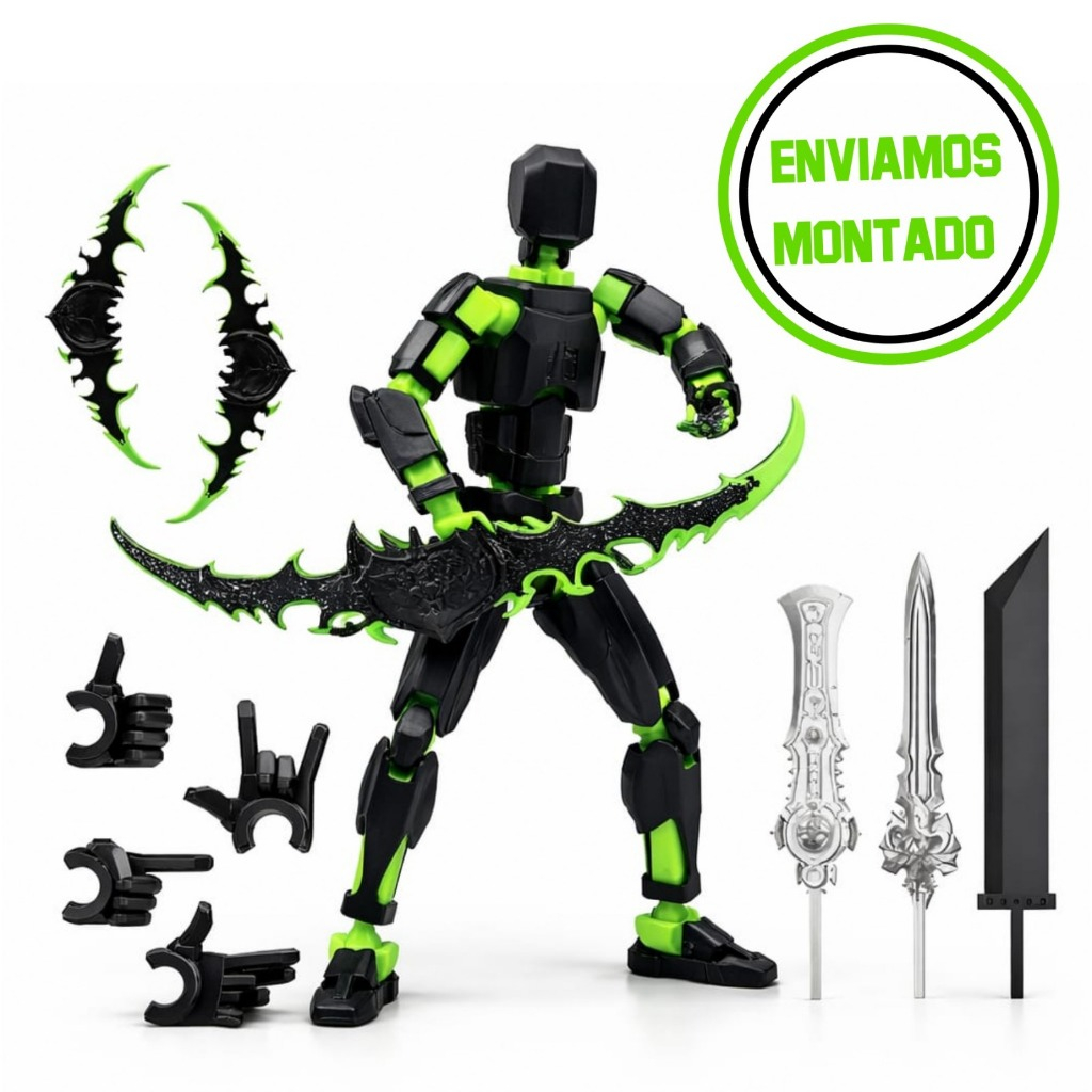 Boneco Dummy 13 Titan Épico Montado Boneco Articulado Action Figure Brinquedo Educativo Sensorial Varias Posições