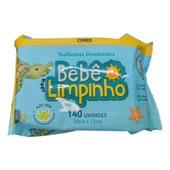 Toalha Umedecida Bebê Limpinho 140 unidades