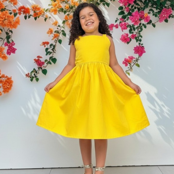 VESTIDO INFANTIL MENINA ALCINHA ALGODÃO LEVE PARA VERÃO FESTA NATAL CASAMENTENTO FORMATURA 04 A 12 ANOS DIA DAS CRIANÇAS