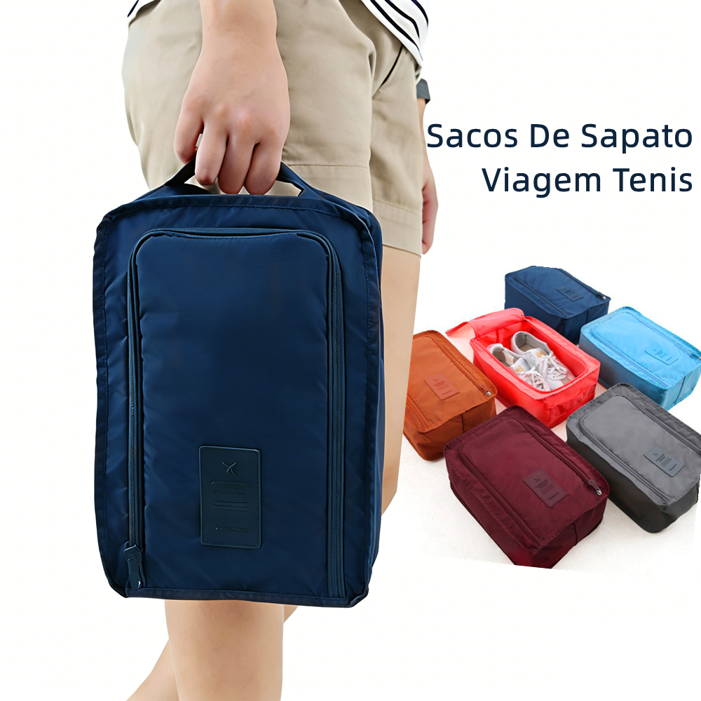 Sacos De Sapato Organizador Pano Portátil Com Zipers Necessaire Bolsa Organizadora Sapato Viagem Porta Toalha Tenis