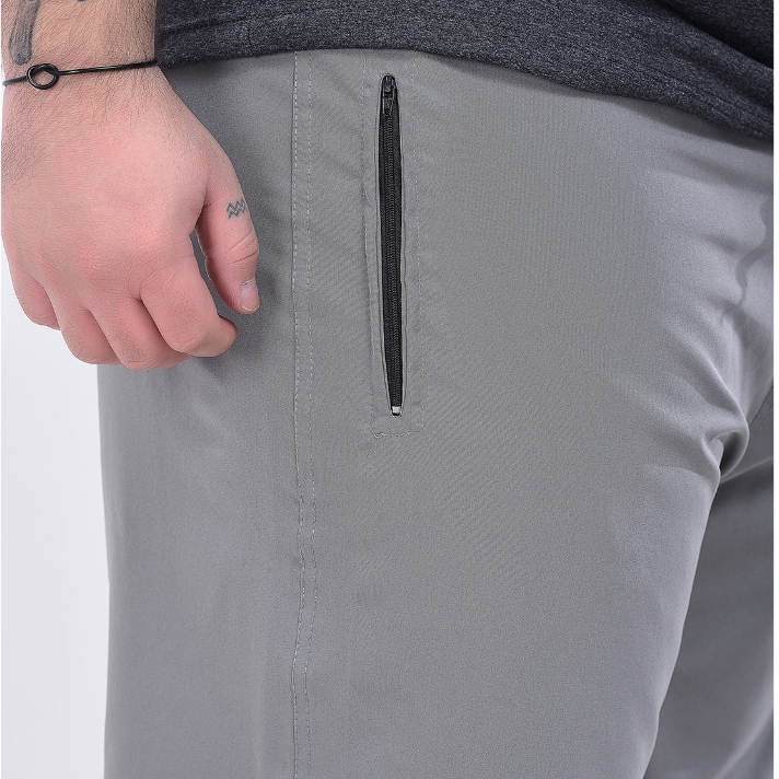 Kit 3 Peças - Tactel Masculino Modelo Grande Plus Size Tecido com Elastano G1 ao G5 Bolsos Com Zíper