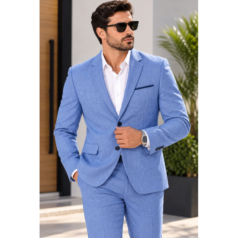 Blazer Masculino + Calça Kit Terno Microfibra  * Não é Transparente* Várias Cores