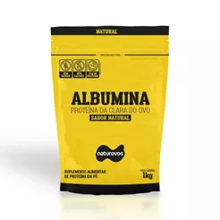 Albumina Refil 1kg Naturovos Sabor Natural