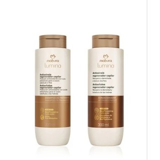 kit shampoo e condicionador Natura lumina antissinais regenerador capilar