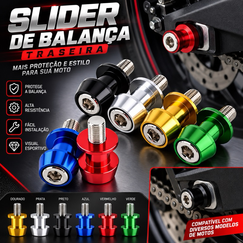 Slider de Balança Traseira Para Motos
