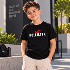 Camiseta Infantil Menino Criança Algodão Premium Confortável – Perfeita para Passeio e Escola