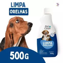 Limpa Orelha Limpador de Ouvido para Cães e Gatos 500g Pet Clean