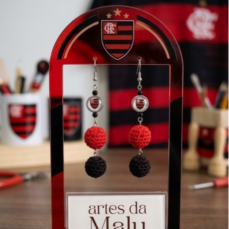Brincos e Pulseiras para o Torcedor Ajustável | Diversos times e estilos